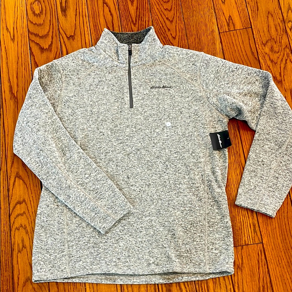 Gray Quarter-Zip Pullover - image 1